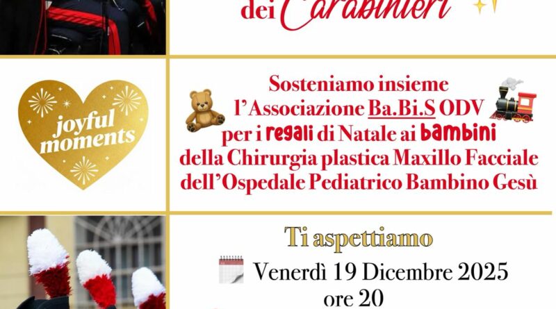Un invito che ci onora: BA.BI.S. La banda dei bimbi speciali ODV OGGI 19/12/2025 al concerto solidale di Joyful moments Odv